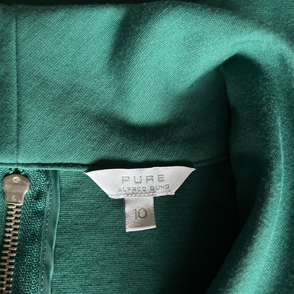 ✨🎄✨ ALFRED SUNG GREEN DRESS Size 10 NWOT - Picture 7 of 8